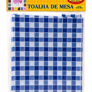 Toalha de Mesa Plástica 78x78 Quadriculado